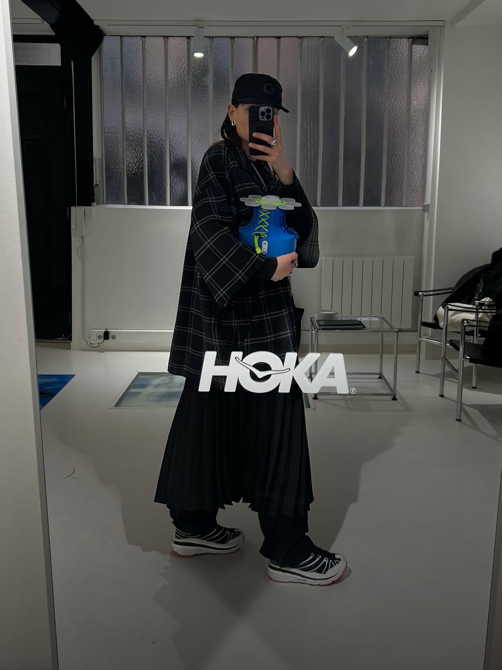 User-generated image showing @jeanne_toinon posing in the HOKA Stinson EVO OG.