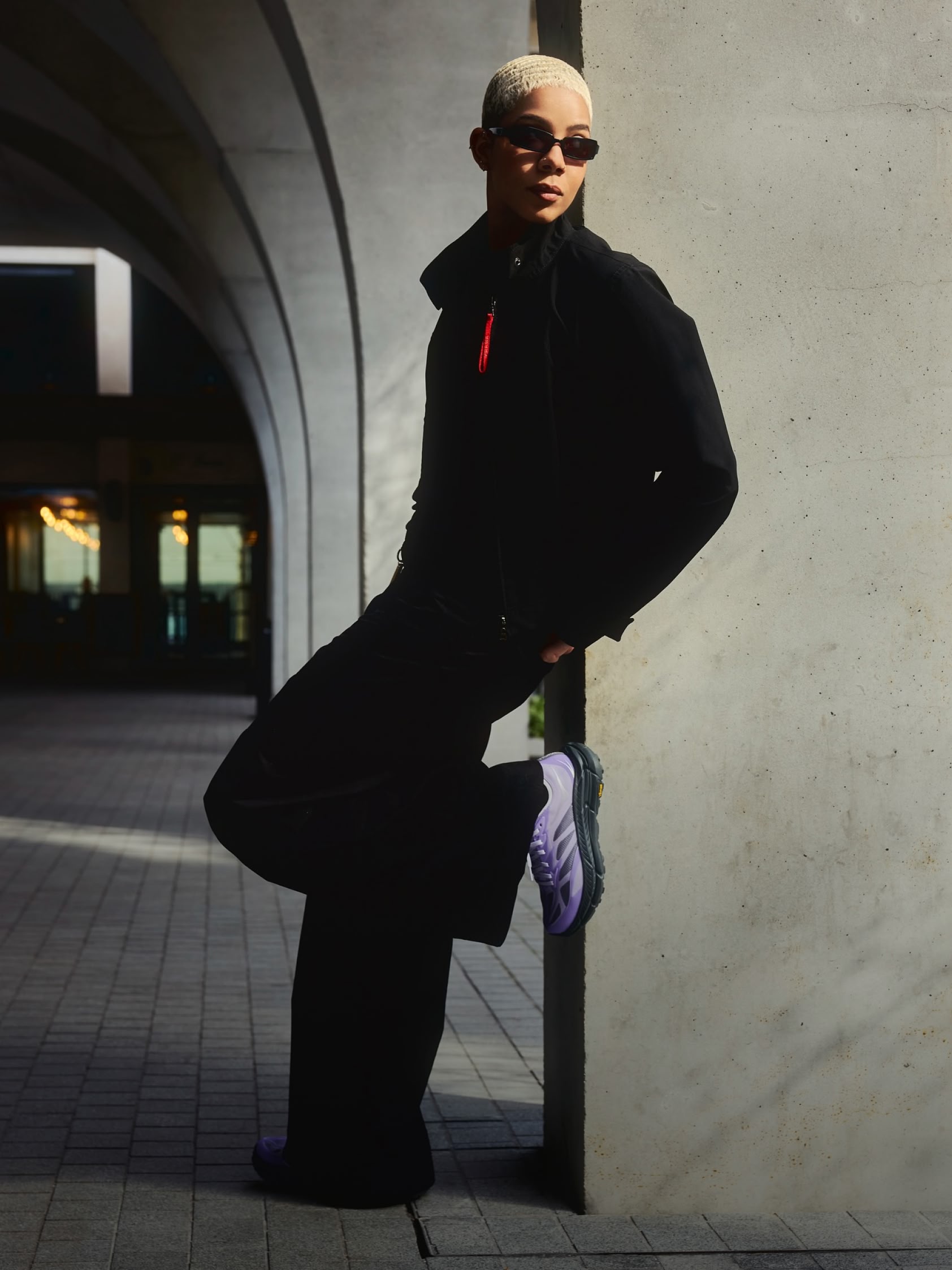 User-generated image showing @114.index posing in the HOKA Mafate Speed 4 Lite.