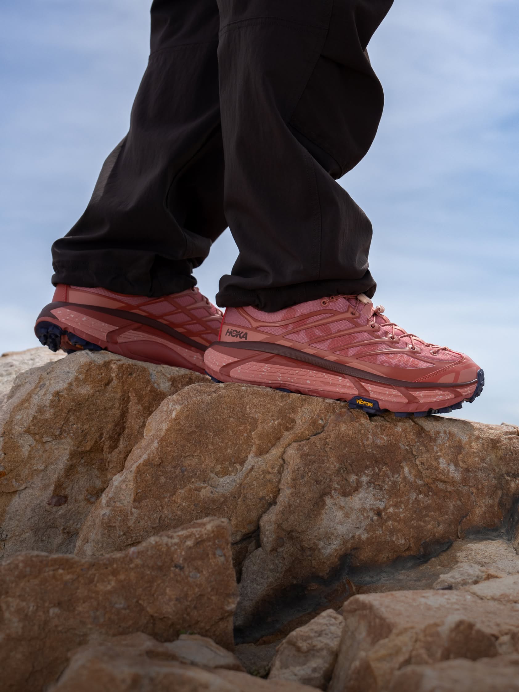 Campaign close up of the HOKA Mafate Three2.