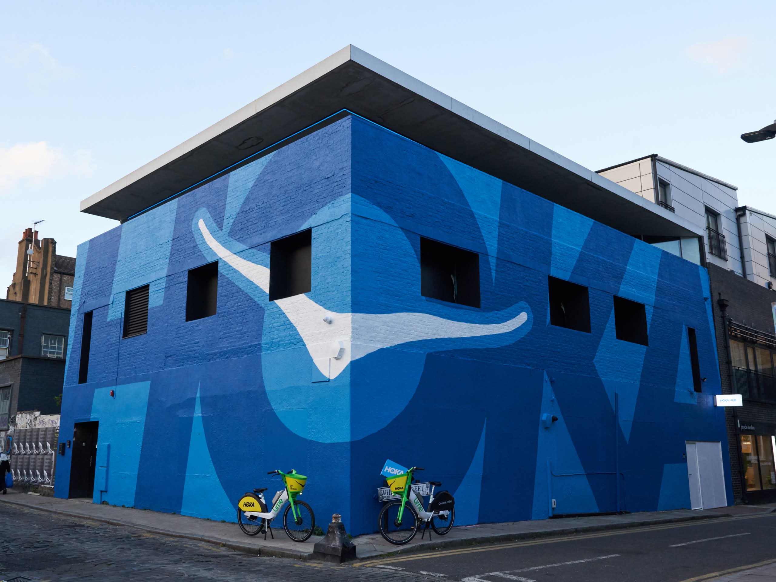 Photo of the HOKA Hub in London in April 2026. 