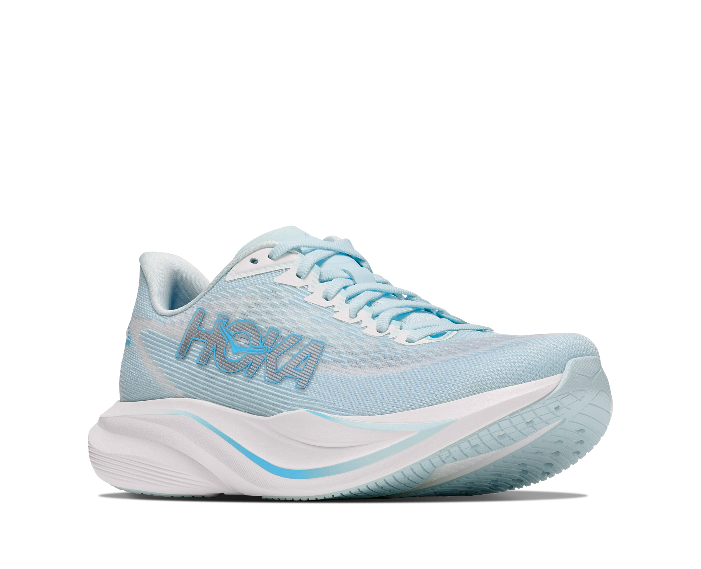 Hoka Mach 7 - Glimmering Blue / Frost — photo 3