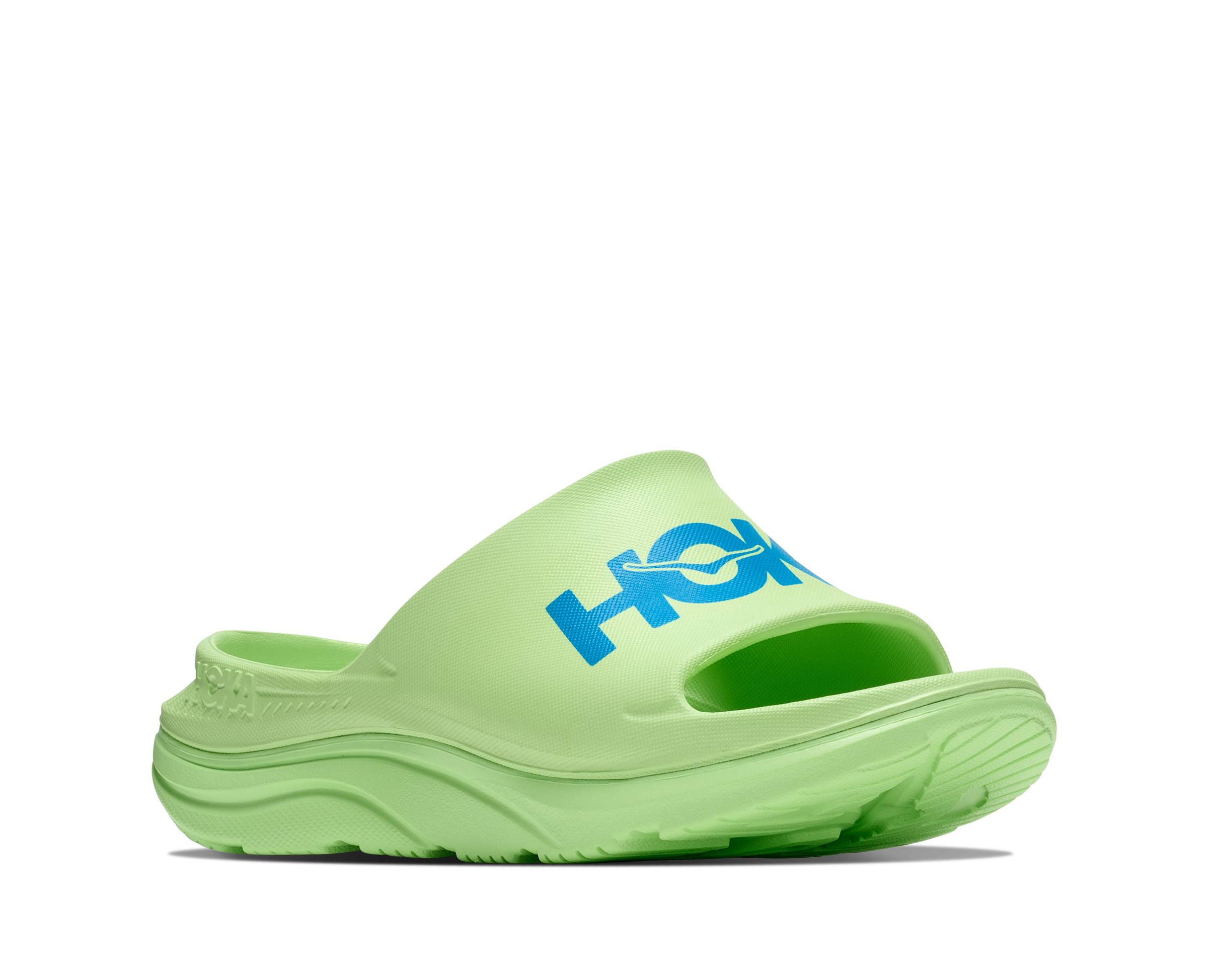 Hoka Ora Athletic Slide - Tart Apple / Skyward Blue — photo 3