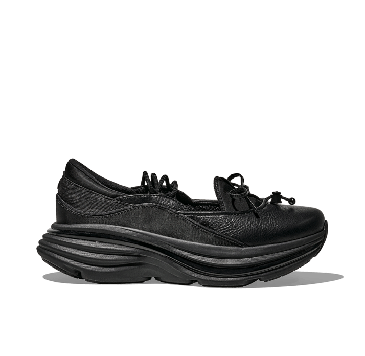 A product shot showing the HOKA Bondi Mary Jane.