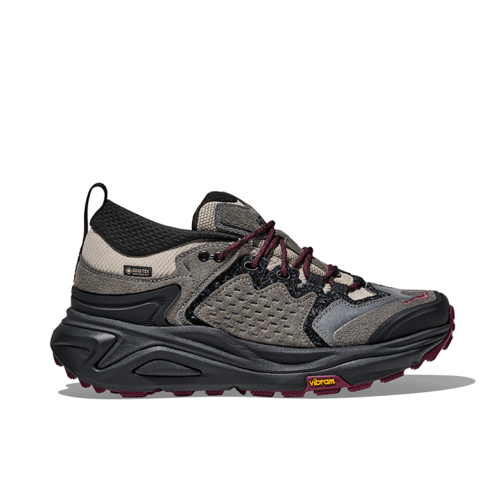 A product shot showing the HOKA Kaha 3 Low GORE-TEX hiking boot.