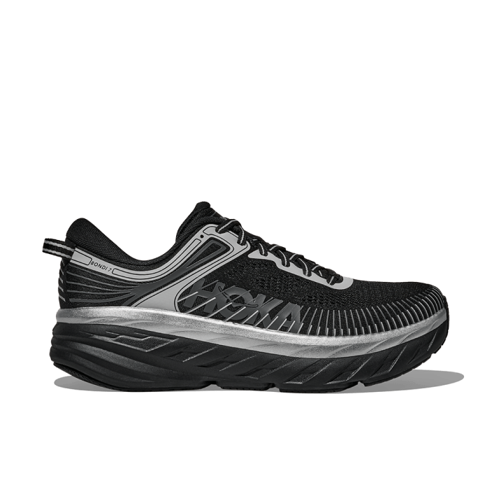 A product shot showing the HOKA Bondi 7.
