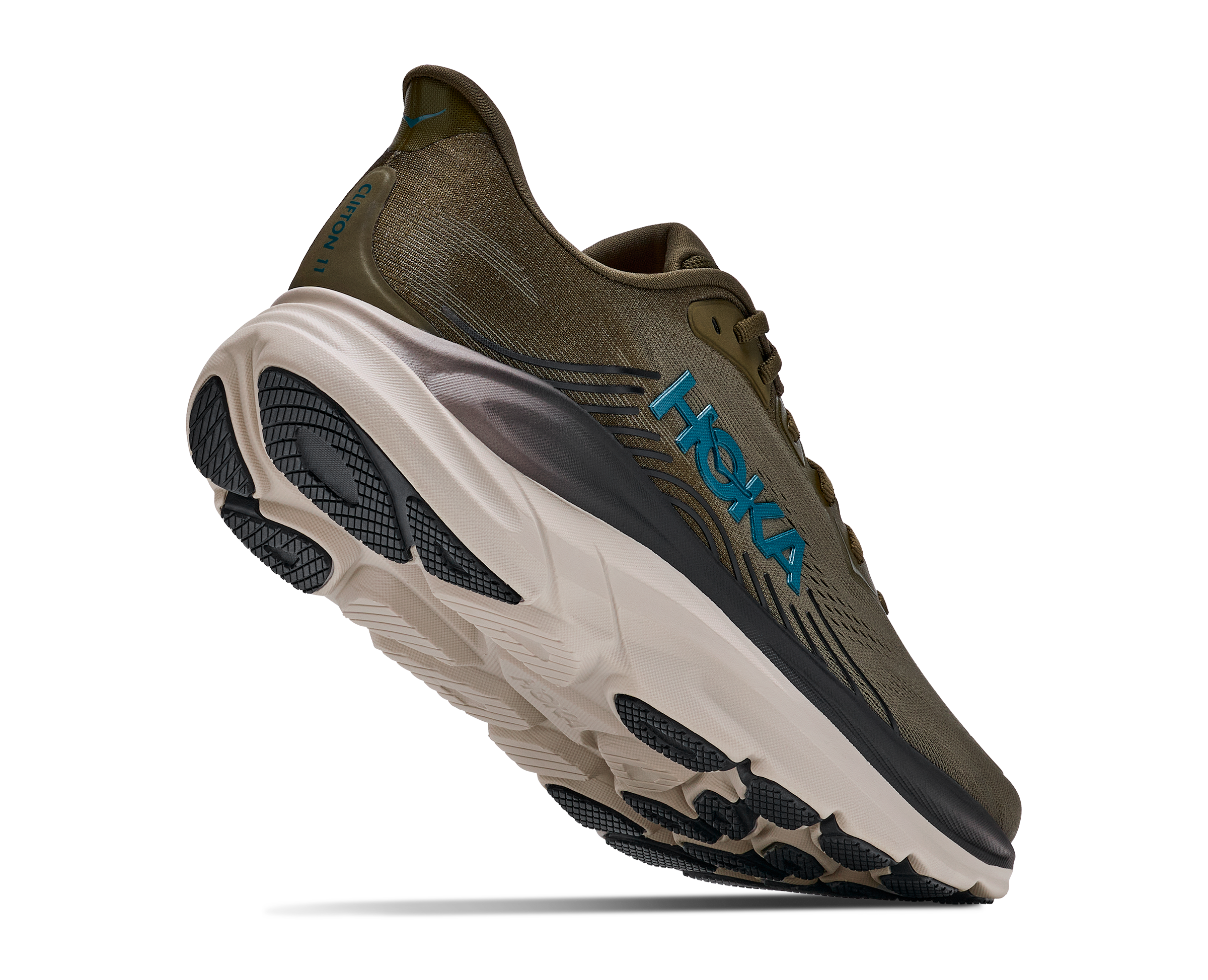 Hoka Clifton 11 - Antique Olive / River Rock Grey — photo 5
