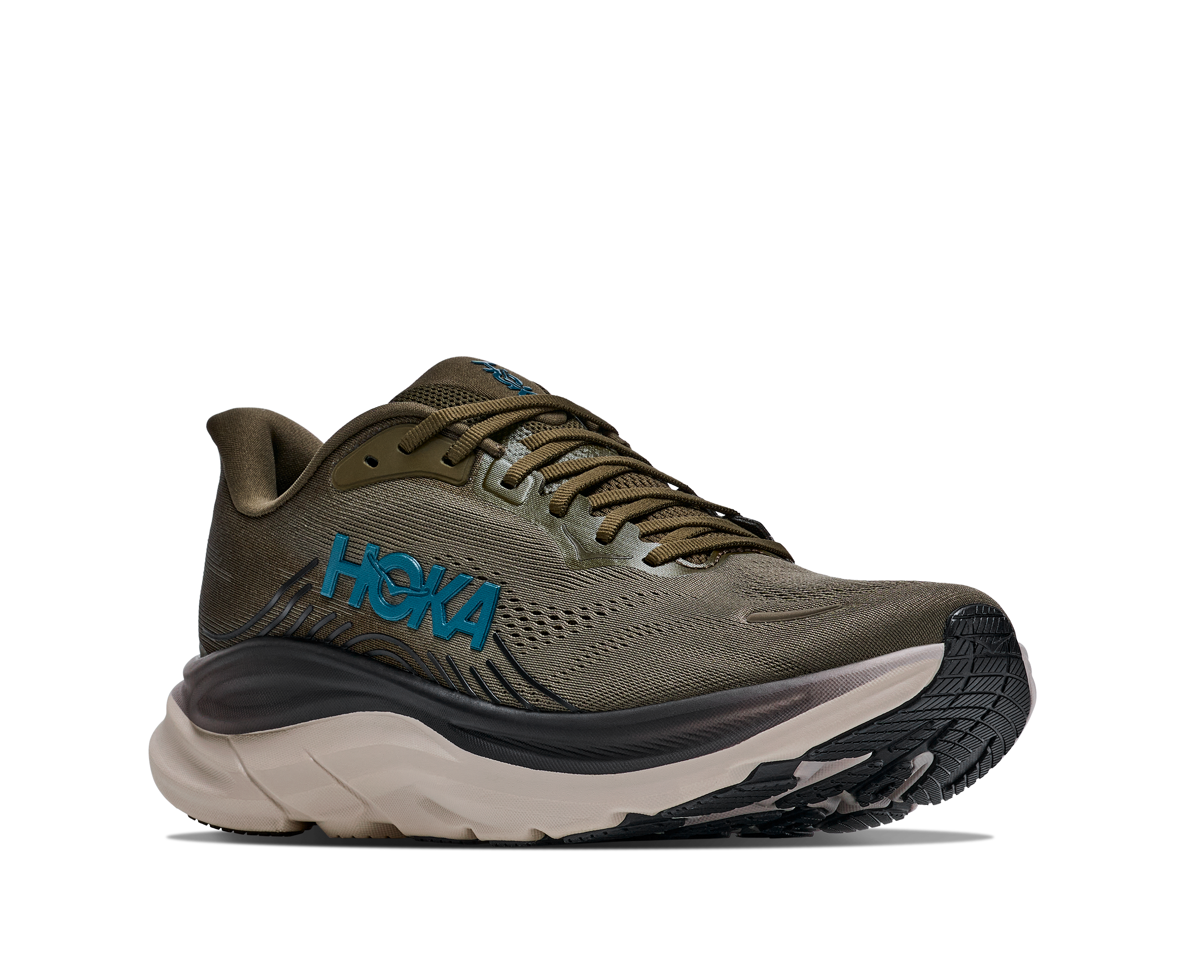 Hoka Clifton 11 - Antique Olive / River Rock Grey — photo 3