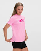 T-shirt en coton à logo centré, manches courtes