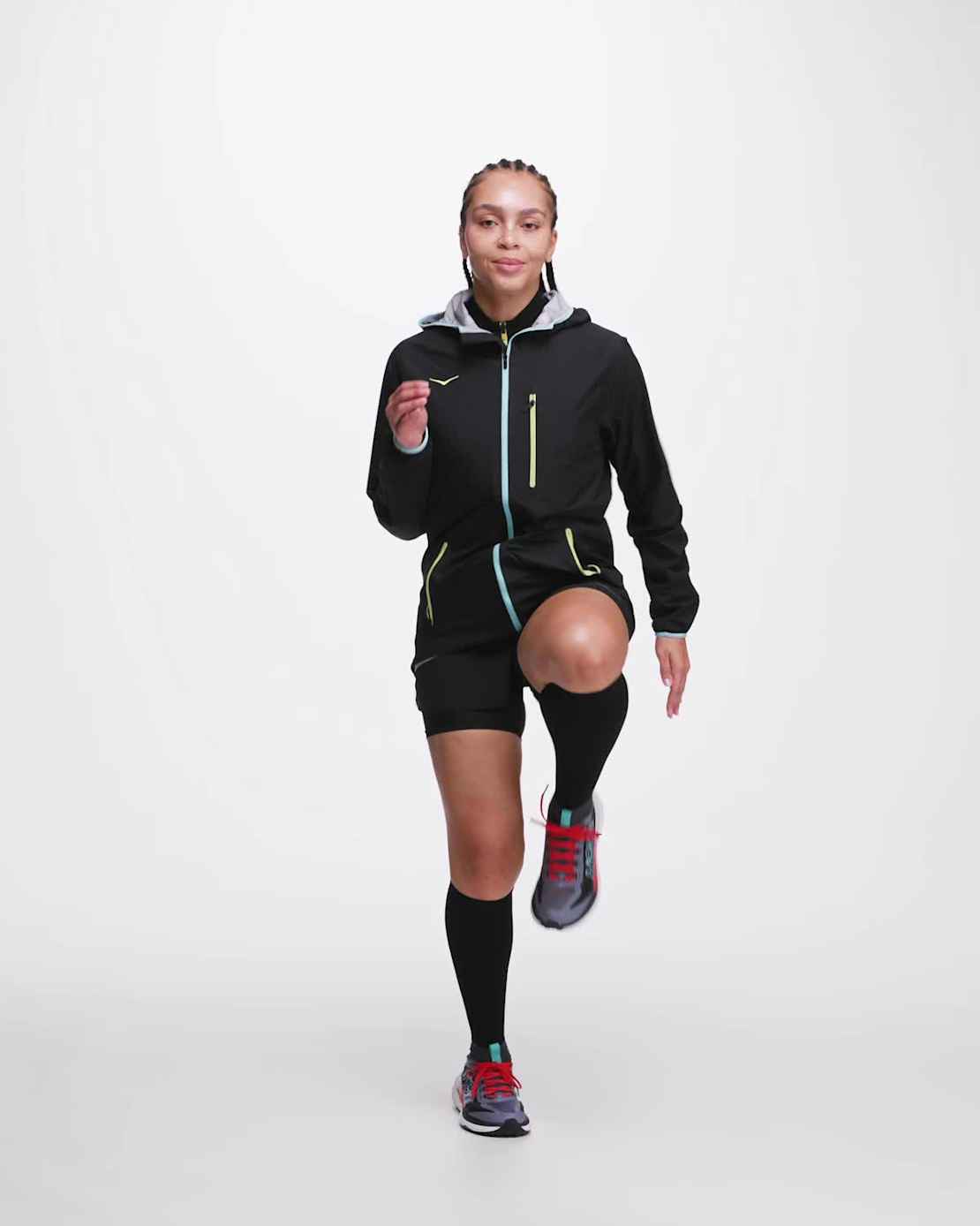 Hoka Tecksy Waterproof Jacket ブラック Hoka Tecksy Waterproof Jacket ブラック