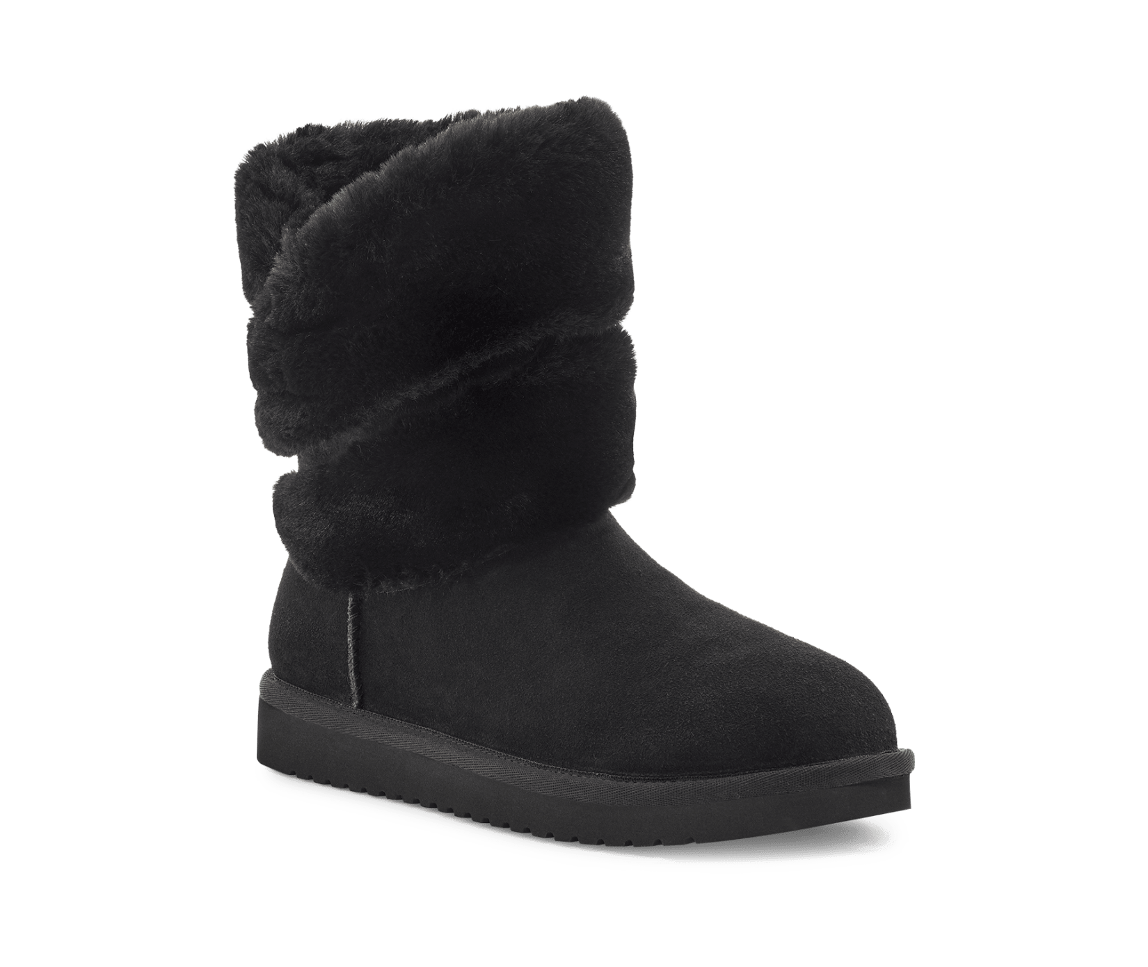 Sale!! 可愛いいモフモフ☆ UGG ☆Koolaburra by UGG Dezi Koolaburra by UGG Suede Faux Fur Short Boots - Dezi - QVC.com