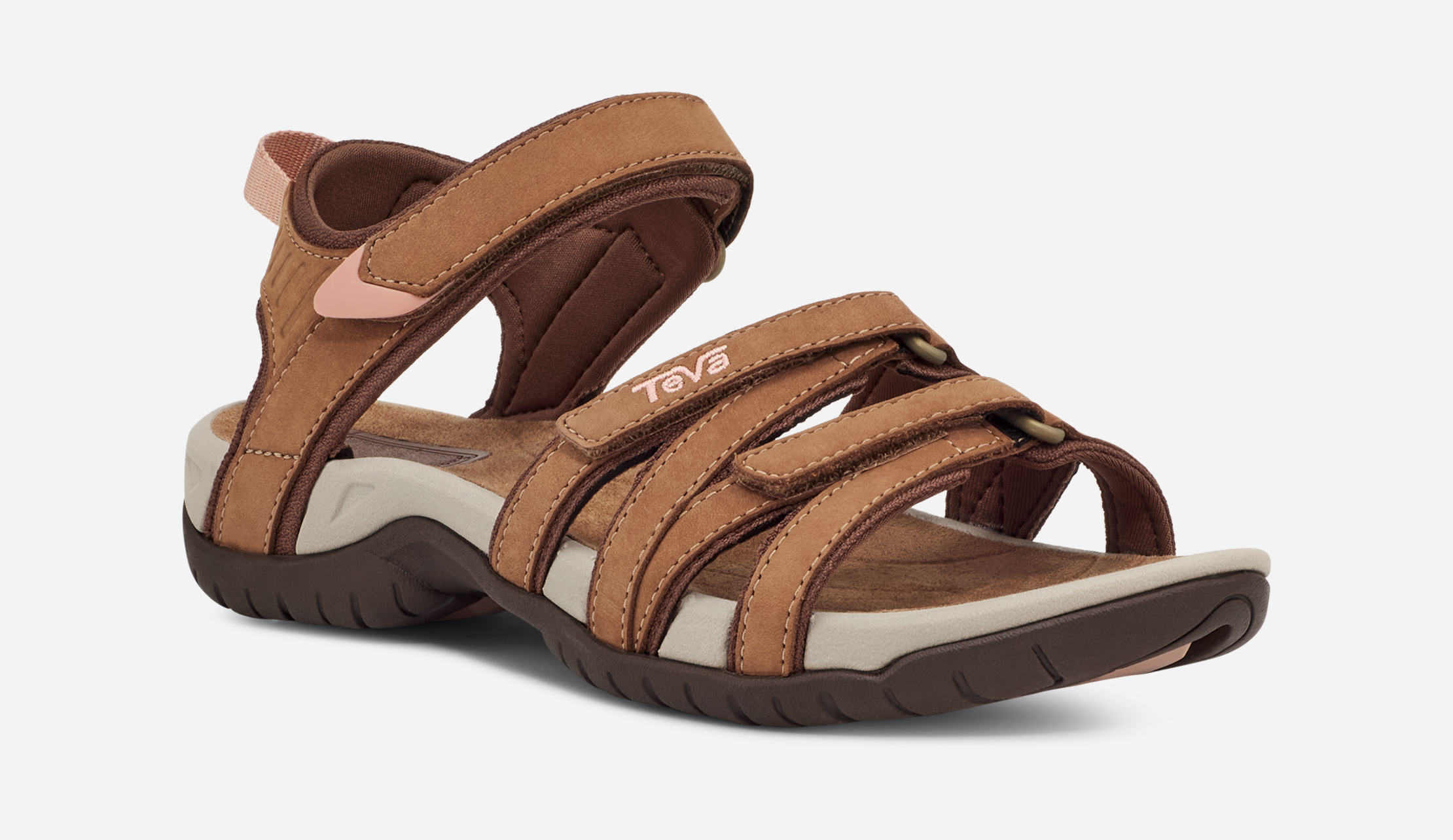 Teva red leather sandals cheap