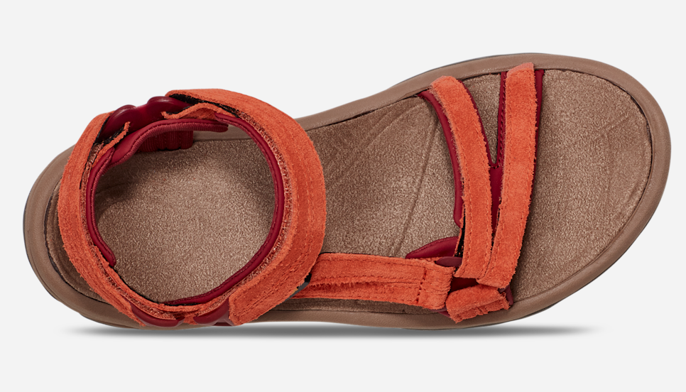 Teva red leather sandals hotsell