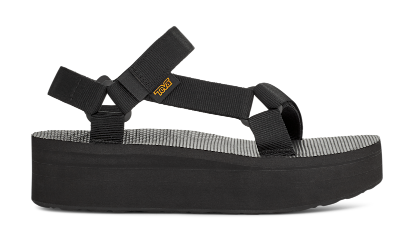 Black flatform tevas best sale