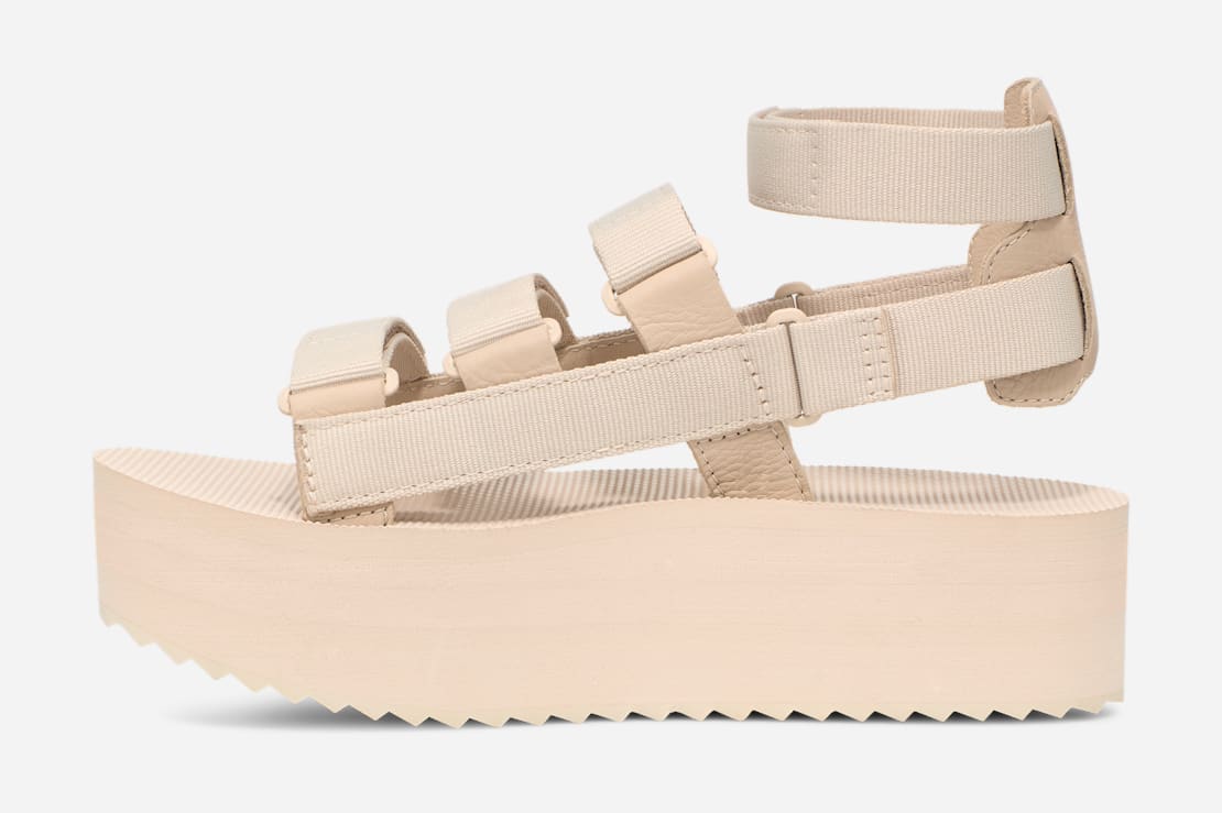 Teva flatform sandals white sales