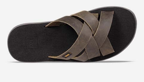 Teva voya slide leather hotsell