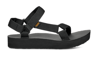 Teva black platform sandals sale