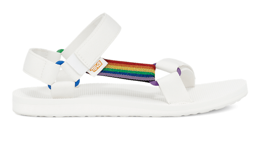 Teva rainbow flip flops best sale