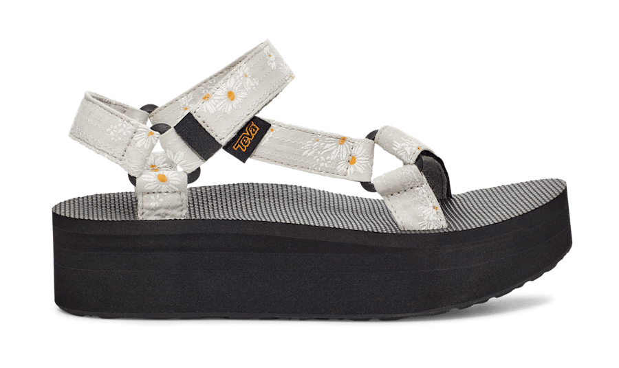 Teva flatform silver top