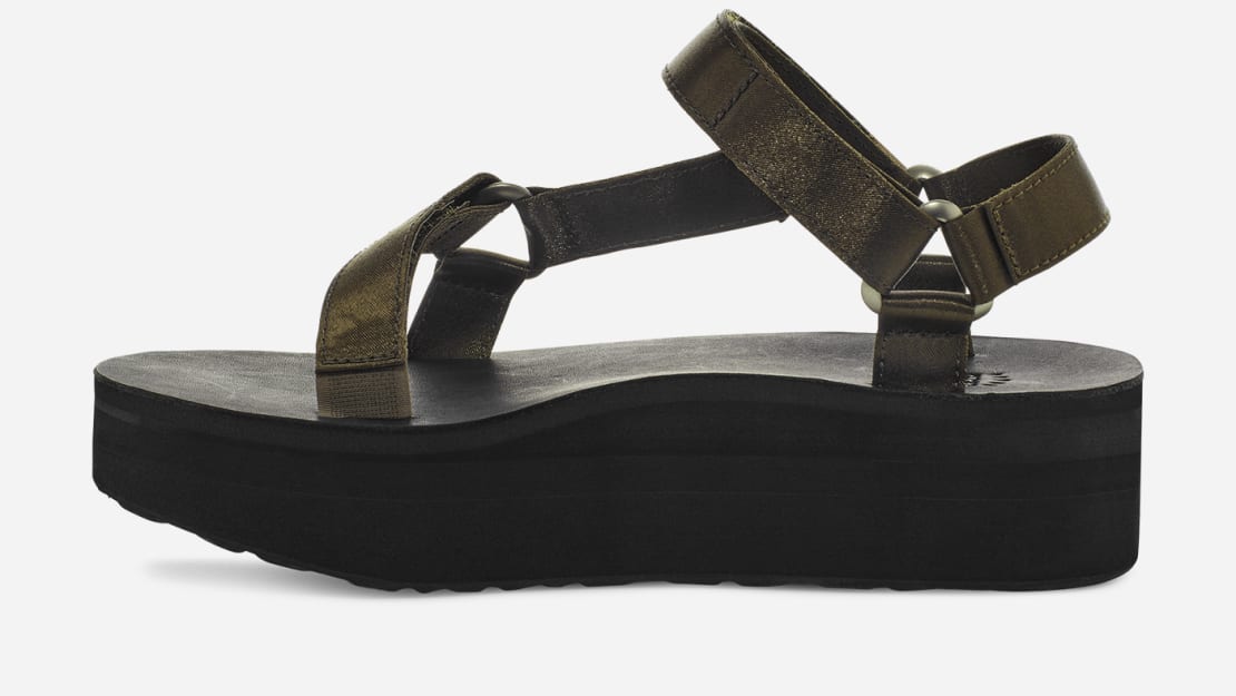 teva flatform satin