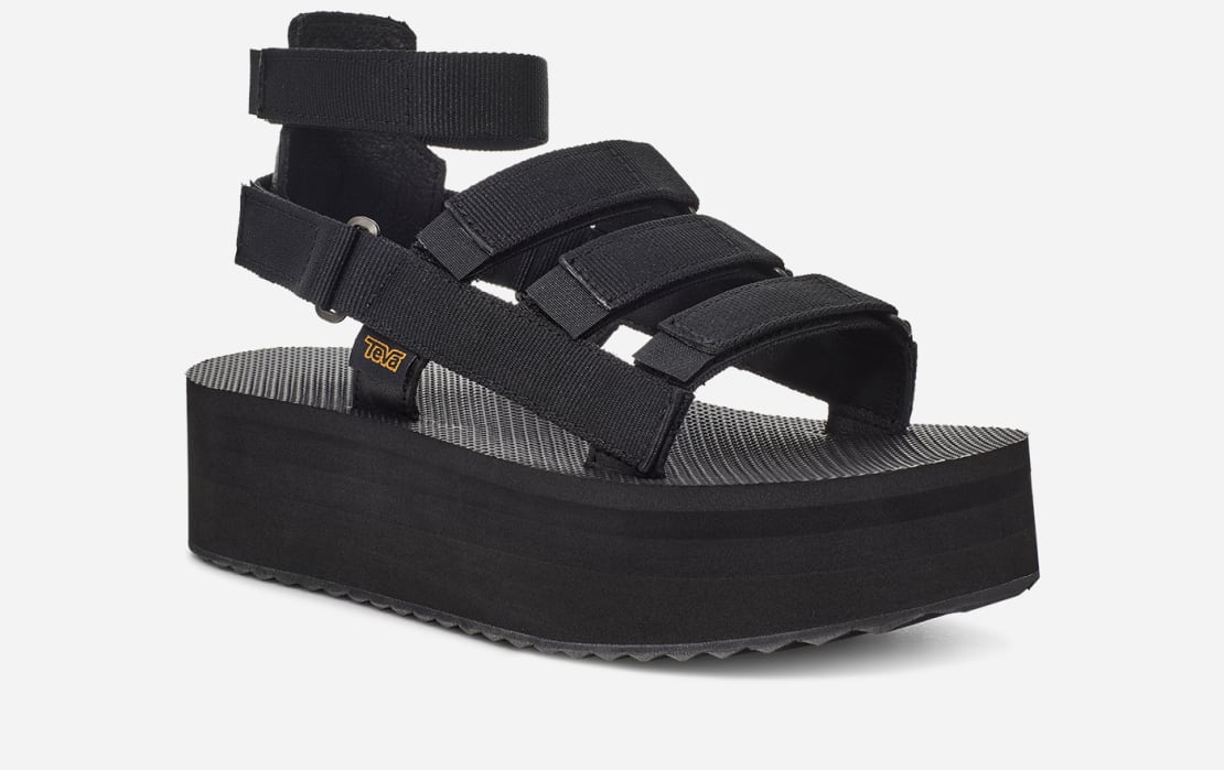 Teva top black flatform
