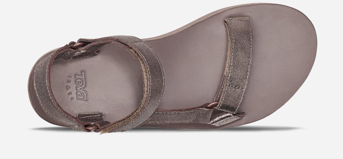 teva flatform leather