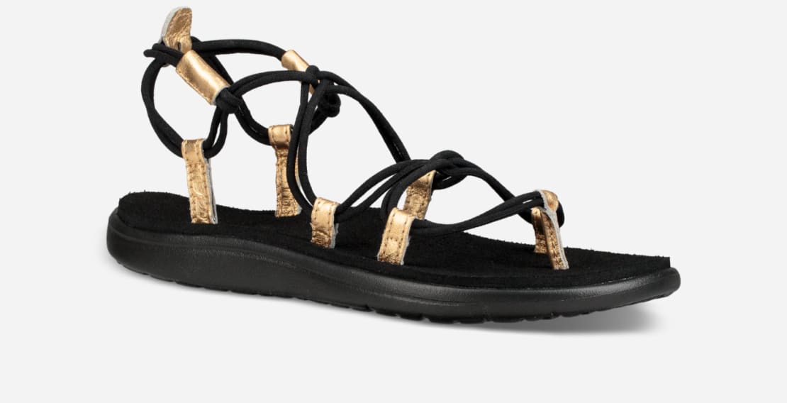Voya Infinity Metallic Strappy Sandal Teva