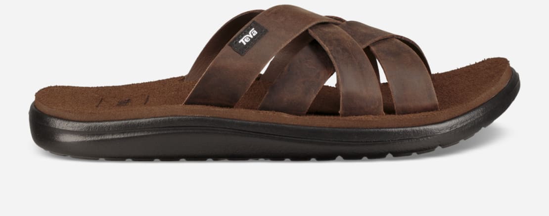 Teva slide leather hotsell
