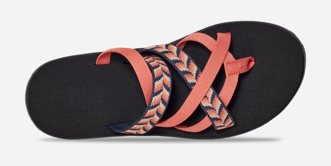 Sandale Teva Voya Wedge Femme - Semelle Compensée - Sangles En Plastique Recyclé - Confort Mush