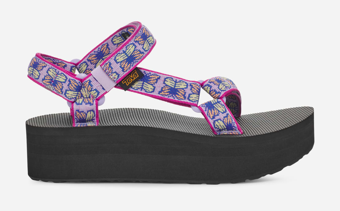 teva flatform satin