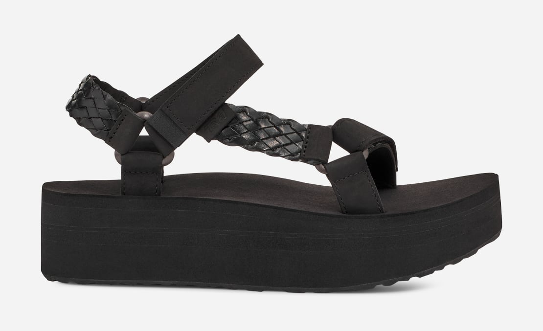 Black top platform tevas