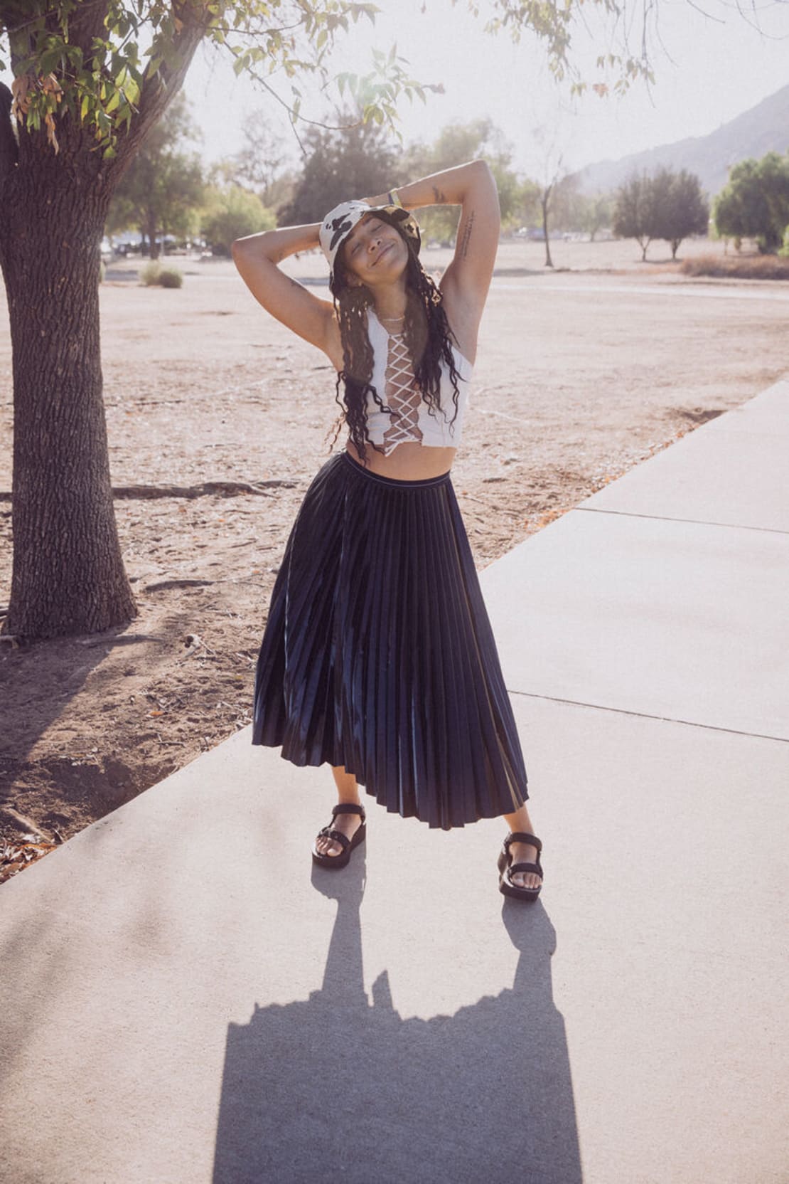 FLATTERED/フラッタード】TLVA Flat 推せる Sandal ベージュ 