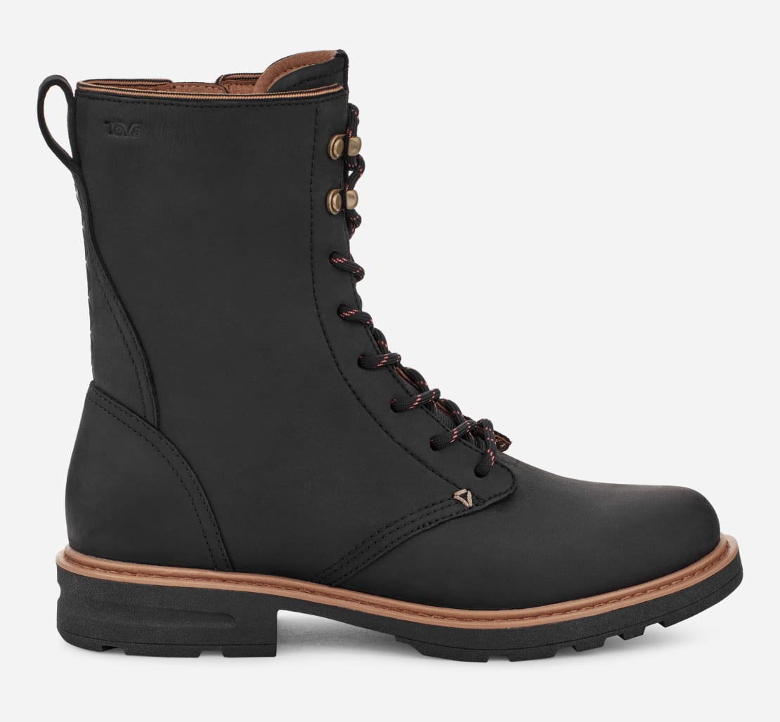 Womens gray lace up boots 2025