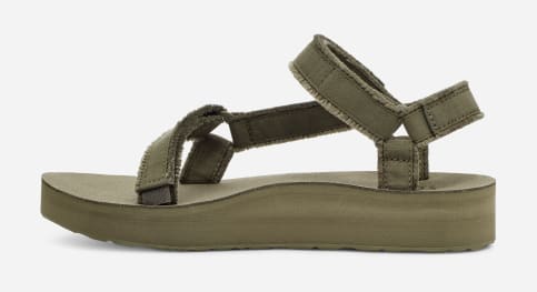 Teva midform universal leather sandal in desert sand hotsell