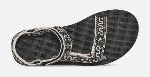 Teva flatform black and white shop