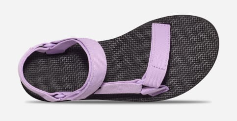 Purple teva flip flops shop