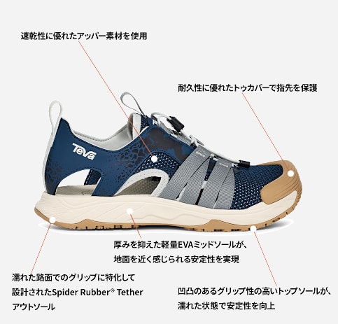 テバ公式【 ハイドラトレック サンダル CT|HYDRATREK SANDAL CT