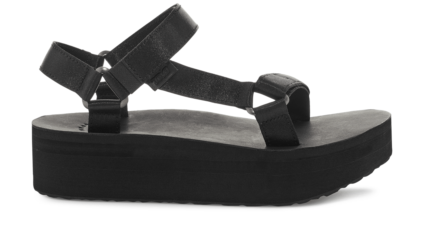 Black platform teva sales