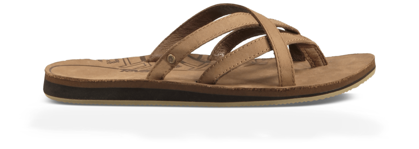 Teva shop slippers leer