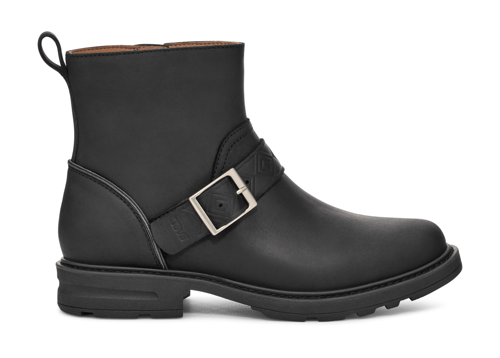 Teva black leather boots hotsell