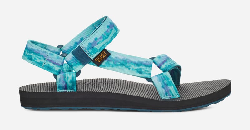 Women's TEVA Original Universal Tie-Dye Sandals in Sorbet Blue Coral, Size 3 product