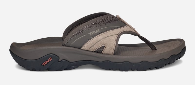 TEVA Men's Pajaro Flip-Flop Sandals in Brown, Size 8
