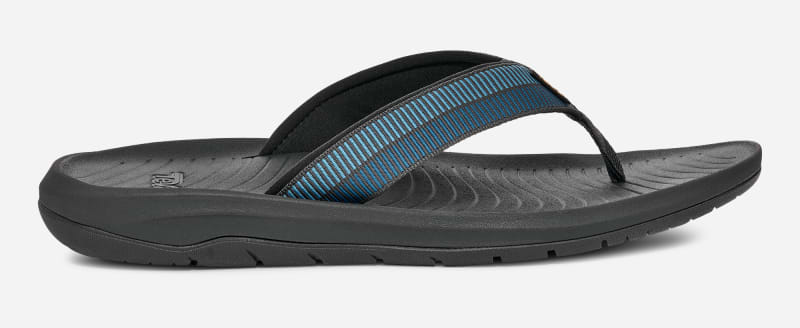 TEVA Men's Hurricane Flip-Flop Sandals in Archive Ladder Blue Coral, Size 12