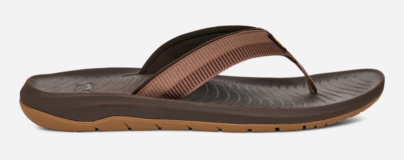 TEVA Men's Hurricane Flip-Flop Sandals in Archive Ladder Bison, Size 9