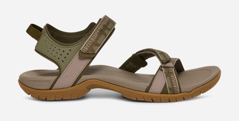 TEVA Women's Verra Hiking Sandal in Beige/Red, Size 7.5