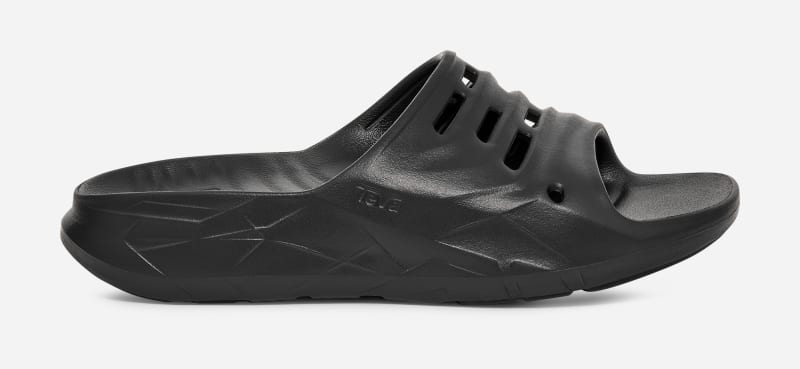 TEVA Women's ApreTrail Slide Sandals in Black, Size M 8/W 10