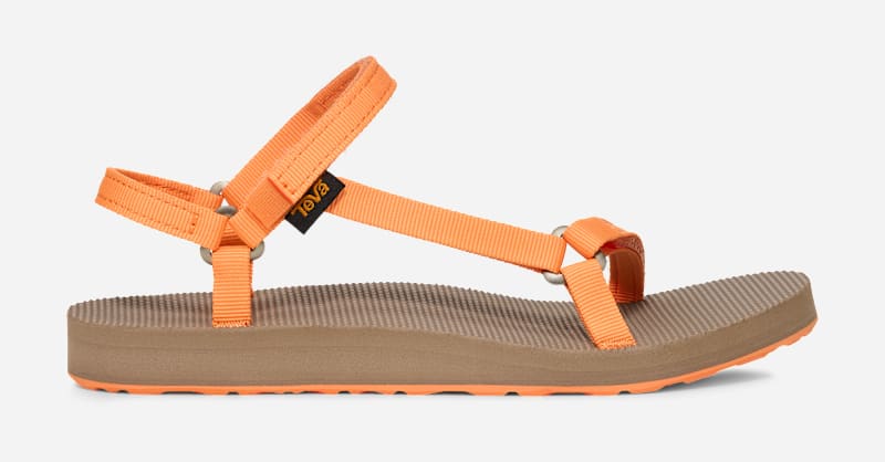 TEVA Women's Original Universal Slim Sandal in Papaya, Size 9