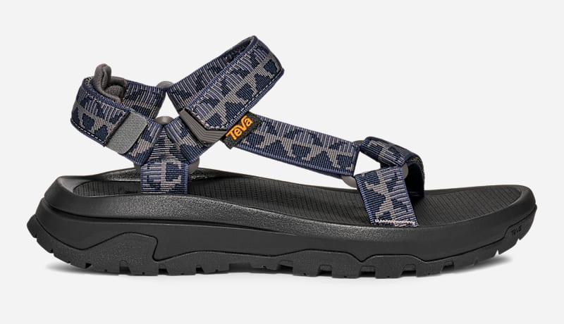 TEVA Men's Hurricane XLT3 Sandal in Criss Cross Navy/Grey, Size 8