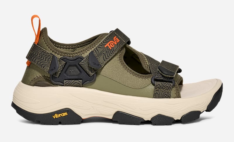 TEVA Men's Grandview Max Hiking Sandal in Olive, Size 7.5