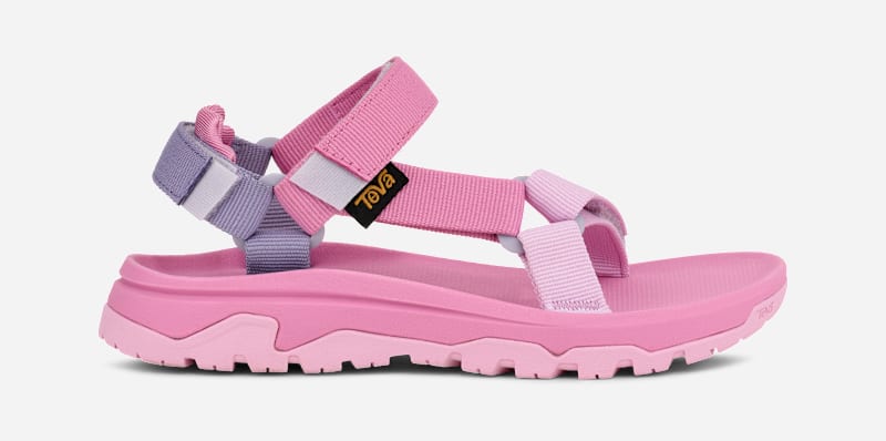 TEVA Hurricane XLT JR Sandals in Bright Pink Multi, Size 13