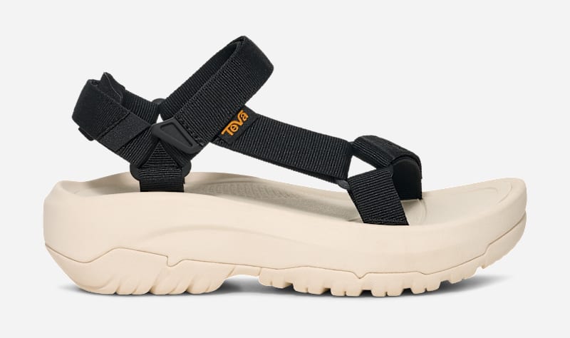 TEVA Women's Hurricane XLT2 Ampsole Sandal in Black/White, Size 8